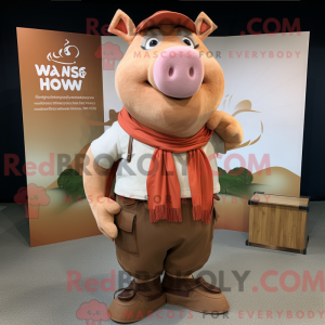 Rust Sow mascot costume...