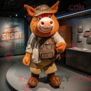 Rust Sow mascot costume...