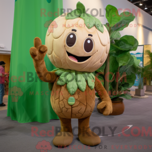 Tan Beanstalk maskot...