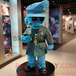 Cyan American Soldier...