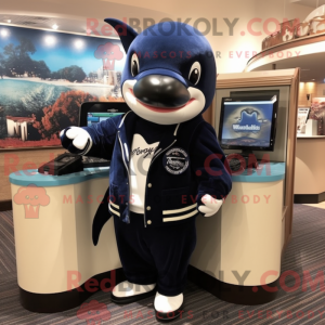 Navy Killer Whale maskot...