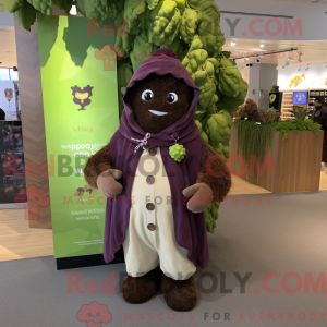 Brown Grape maskot kostyme...