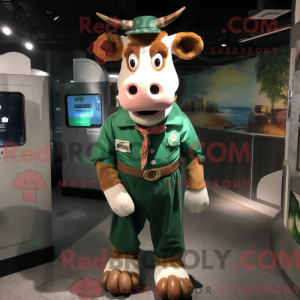 Forest Green Guernsey Cow...