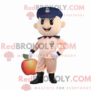 Peach Navy Soldier maskot...