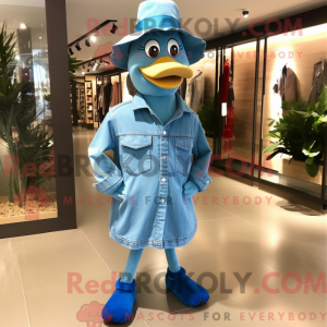 Sky Blue Geese mascot...