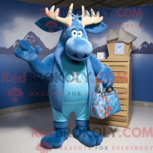 Blue Moose mascottekostuum...