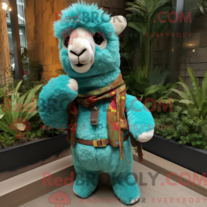 Turkis Alpaca maskot...