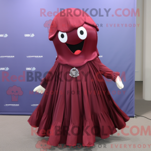 Maroon Jellyfish mascot...