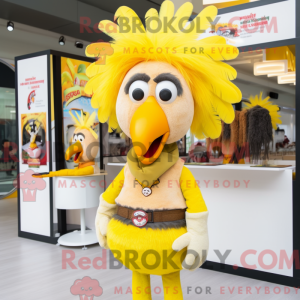 Yellow Turkey mascot...