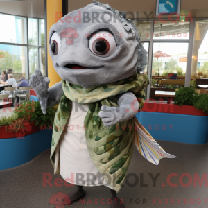 Postava maskota Grey Fish...