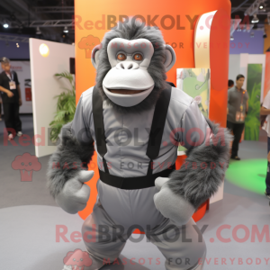 Silver Chimpanzee mascot...