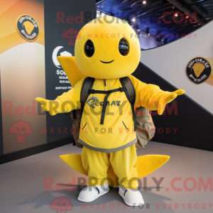 Yellow Stingray mascot...