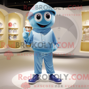 Sky Blue Oyster maskot...