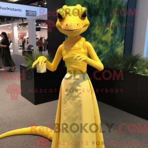 Yellow Lizard mascot...