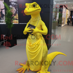 Yellow Lizard maskot...