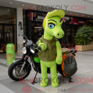 Lime Green Mare maskot...