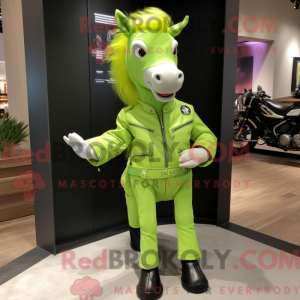 Lime Green Mare mascot...