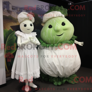 White Cabbage mascot...