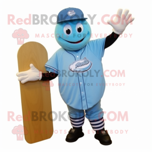 Sky Blue Skateboard maskot...