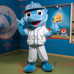 Sky Blue Baseball Glove...