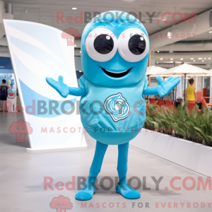 Disfraz de mascota de Cyan...