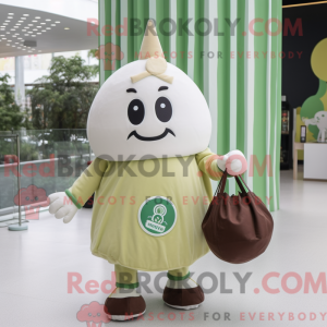 Olive Ice Cream Cone mascot...