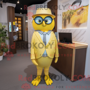Citrongul ugle maskot...
