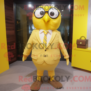 Citrongul ugle maskot...