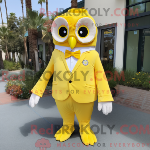 Lemon Yellow Owl mascot...