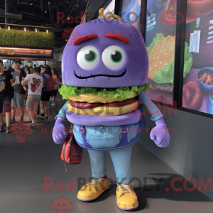 Maskotka Purple Burgers...