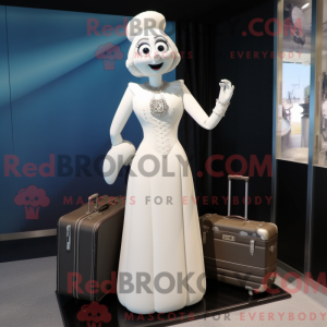White Queen mascot costume...