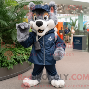 Figura de máscara de lobo...