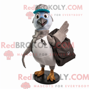 Gray Dove mascot costume...