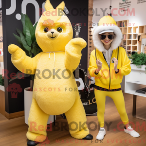 Lemon Yellow Alpaca mascot...