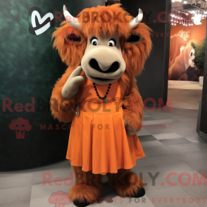 Orange Buffalo mascot...