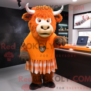Orange Buffalo mascot...