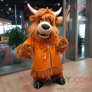 Orange Buffalo maskot...