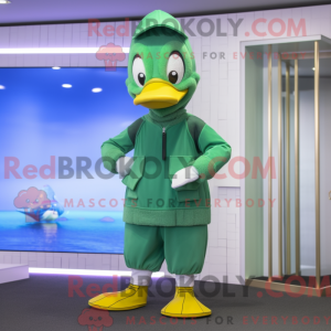 Green Goose maskot...