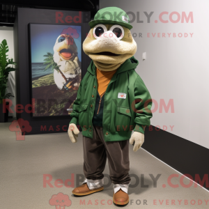 Forest Green Cod mascot...