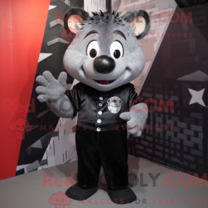 Black Ray mascot costume...
