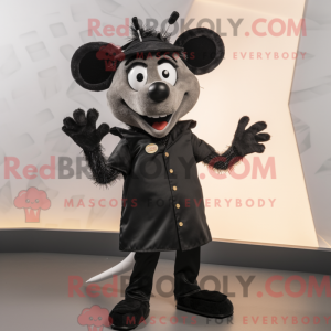 Black Ray-maskotdraktfigur...