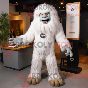 White Sasquatch mascot...