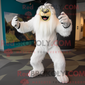 White Sasquatch mascot...