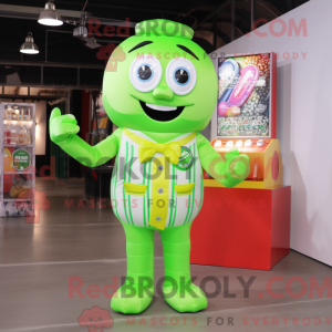 Lime Green Candy Box mascot...