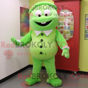 Lime Green Candy Box mascot...