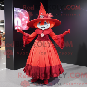 Red Witch-maskotdraktfigur...