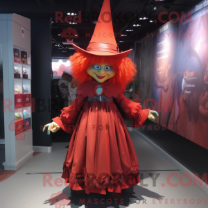 Red Witch-maskotdraktfigur...