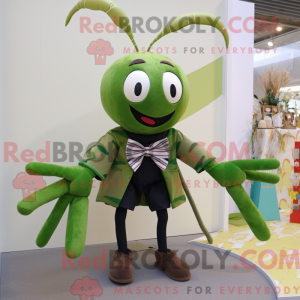 Olive Spider mascot costume...