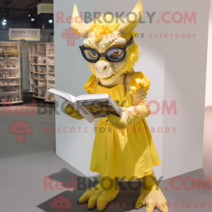 Yellow Gargoyle mascot...