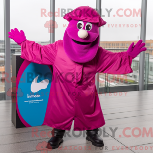 Magenta Acrobat Maskottchen...